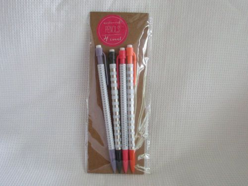 Target Dollar Spot Set of 4 pencils in Metallic