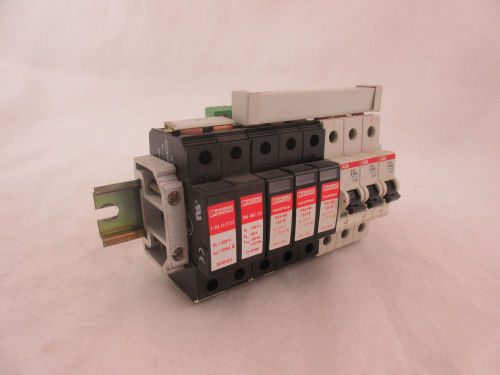 3) ABB S281 K 63A CIR/BREAKERS WITH 5) PHOENIX CONTACTS *60 DAY WARRANTY* TR