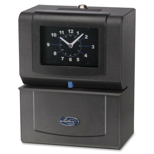 Lathem Time 4001 Automatic Model Heavy-Duty Time Recorder, Gray