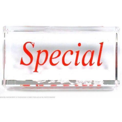 Crystal &#034;Special&#034; Jewelry Sign Showcase Counter Display