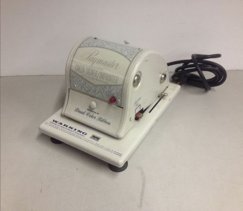 Paymaster 825E Electronic Check Signer / Imprinter For Parts Or Repair