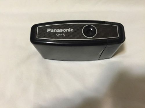 Panasonic KP-4A Black Portable Pencil Sharpener Battery Powered TESTED WORKING