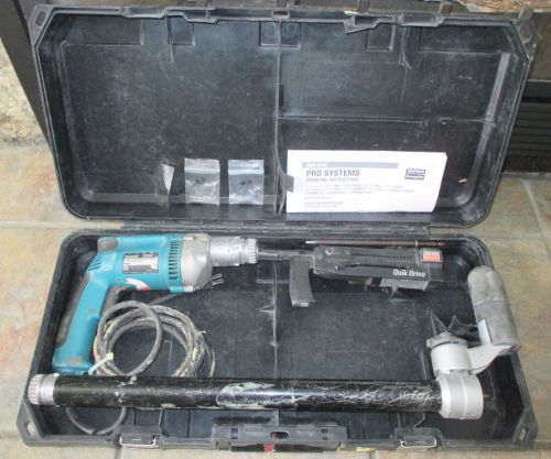 Simpson strong-tie quik drive qdpro300sg2 &amp; makita 6828z screw gun /case pro300s for sale