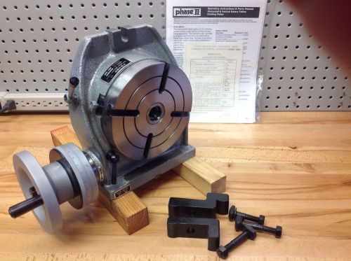 6&#034; Rotary Table Horizontal/Vertical Phase II -NEW-Clausing Rockwell Mill Milling