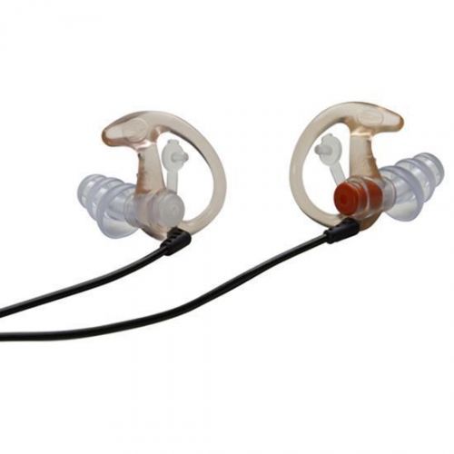 Surefire ep4-mpr ep4 sonic defender earplugs clear triple flanged earplugs med 1 for sale