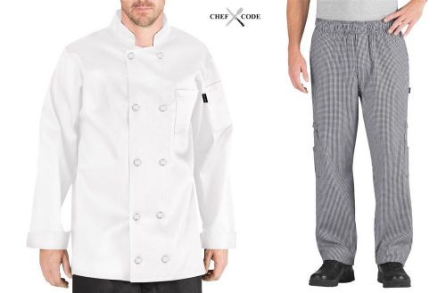 Chef Code Chef Uniform Set Chef Coat and Pants / Chef Jackets CC119-202