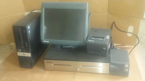 Two MICROS 3700 POS w/ Server for sale