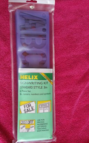 Stencils Signwriting Kit Letter Number Pricing Teaching Notice Helix 3&#034;