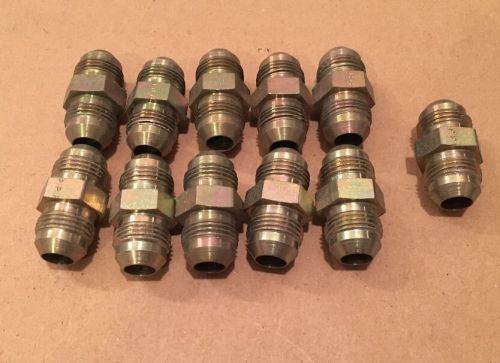 Lot of 11 flare union tube both ends 1/2&#034; steel air fitting for sale