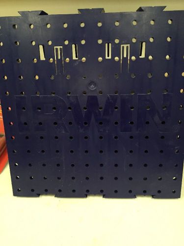 Irwin Branded Plastic Modular Peg Board. Seven 12&#034;x12&#034; Sections