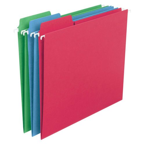 SMEAD FasTab Colored Hanging Folders, Letter 30ct