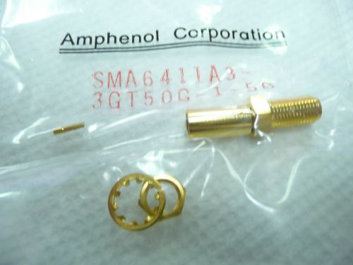 Amphenol   SMA6411A3-3GT50G-1-50  SMA  Bulkhead mount connector