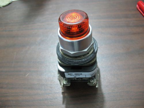 Allen Bradley 800T-QBH24A 33.5 MM Lighted Amber Push to Test 24 VDC Push Button