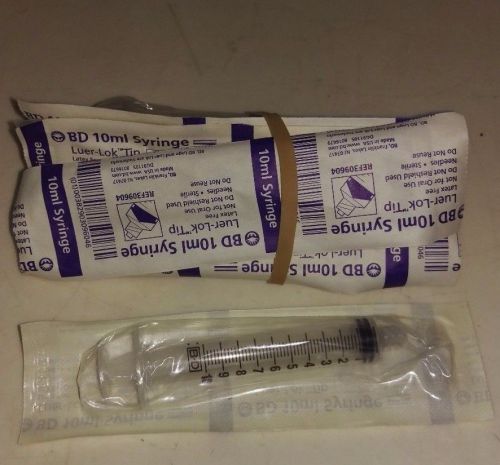 New bd 10ml sterile disposable syringe with luer-lok tip for sale