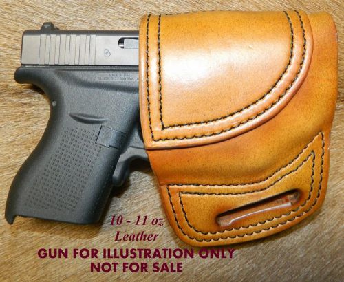 Gary C&#039;s Avenger OWB XH HOLSTER for Glock G42 with Crimson Trace Laser * Leather