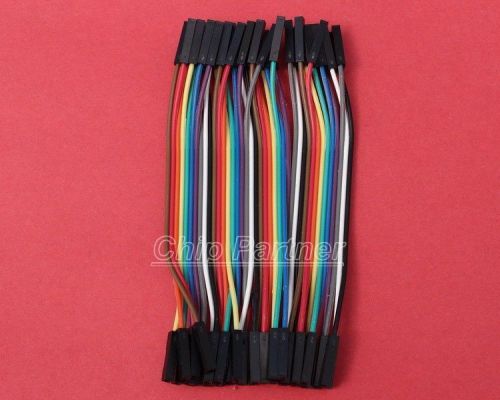 40pcs dupont wire 10cm 2.54mm female to female 1p-1p jumper cable for arduino for sale
