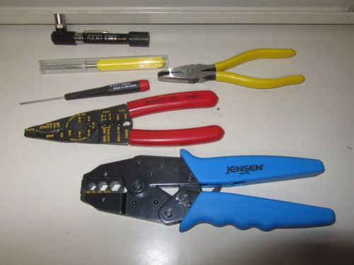 Lot Of Jensen Tools Crimper Tool Wire Cutter Press Tool Pocket Toner