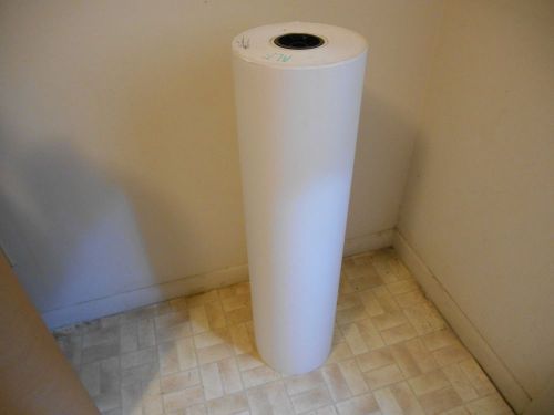 White Craft Paper Roll,  36&#034; wide, 9-1/2&#034; diameter, unbranded