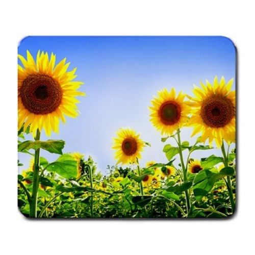 Beautiful Sunflower Field Large Mousepad Mouse Pad