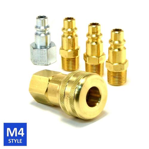 Foster 4 Series Brass Quick Coupler 3/8 Body 3/8 NPT Air Hose and Water Fittings