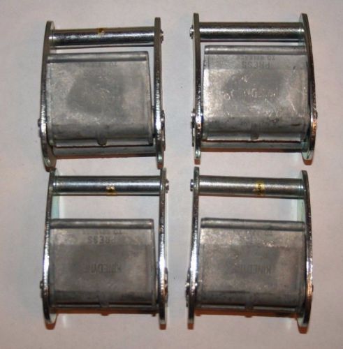 Lot of 4 non-slip cam buckles, for 2 inch straps, kinedyne for sale