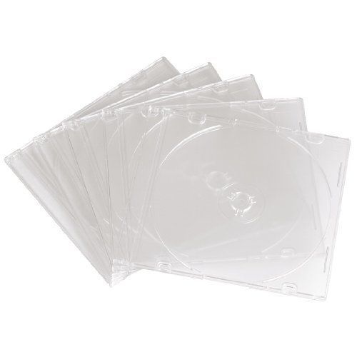 Hama Slim Empty CD   DVD Cases Pack of 25 Transparent