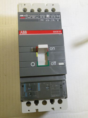 Abb s4h250bw-2 2 pole electronic trip 250 amp 600 vac circuit breaker for sale