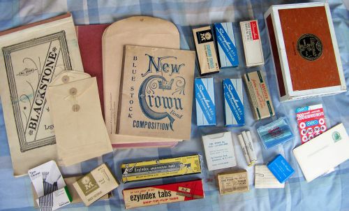 Large Assortment Vintage STATIONERY &amp; OFFICE Supplies, Mid 20th Cen, big variety