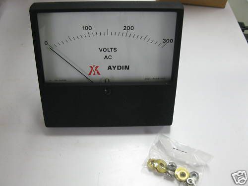 Aydin Volt Meter - 0 to 300 Volts AC P/N 200-00027 Appears Unused