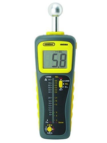 General tools mmd950 moisture meter, pin type or pinless, deep sensing with for sale
