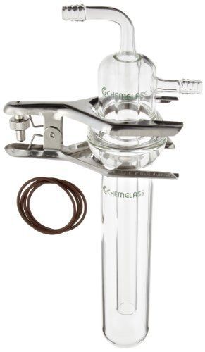 Chemglass CG-4513-12 Vacuum Trap with #50 O-Ring Joint, 58mm OD x 275mm Length