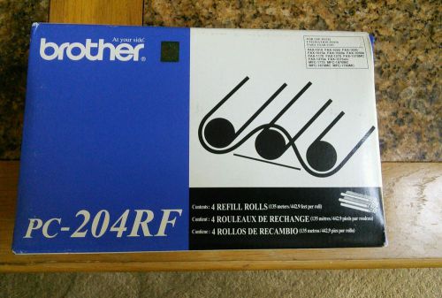 BNIB and Sealed GENUINE 2 Pack Brother PC-204RF Refill Rolls