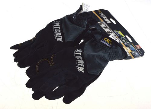 New CLC Pit Crew Performance Mechanics Gloves Value Pack - Size Medium - Black