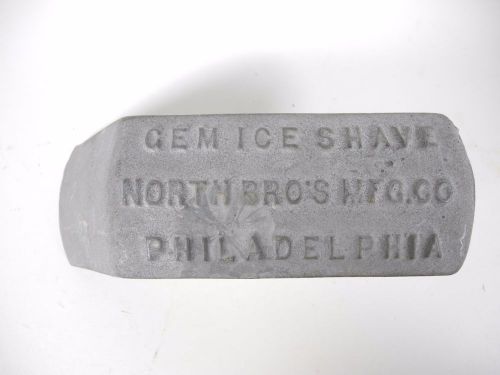 Old Vintage Gem Ice Shave Shaver North&#039;s Bro&#039;s Mfg Co Philadelphia PA