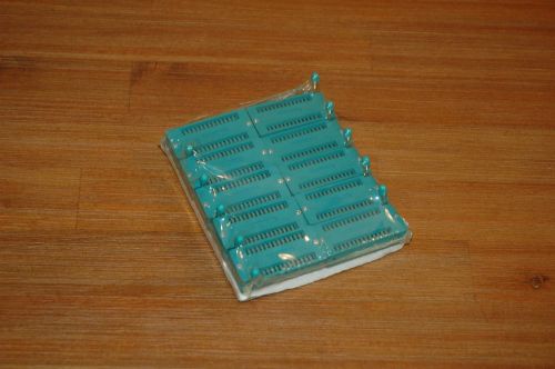 TEN 28-pin ZIF IC Sockets - 228-3345 3M Textool Test &amp; Burn-In Sockets 28Pin 28P