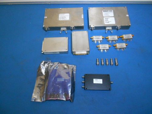 Assorted HERLEY-CTI, SpectraTime AeroFlex XMA Mini-Circuits Splitters Lot of 11