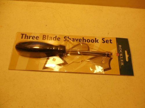 Rockler Shavehook set Rasp 3 Blade Scraper Woodworking  ww4