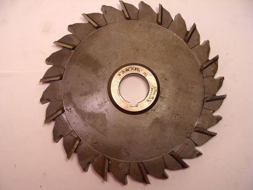 NOS POLAND made HSS Stagg Tooth Side &amp; Face Milling Cutter 8&#034;x1/2&#034;x1-1/4&#034;