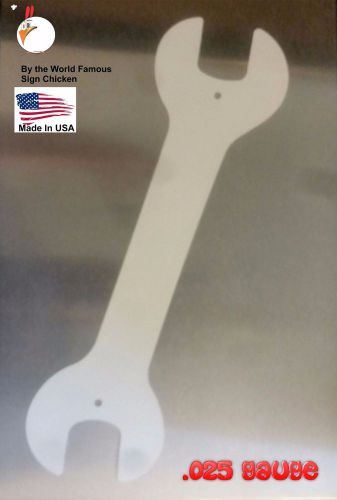 WRENCH shaped sign blank for sublimation - ALL ALUMINUM Blanks - Lot of 10 (ten)