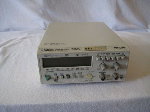 Fluke Philips PM6665 Timer/Counter  120 MHz Working Guaranteed