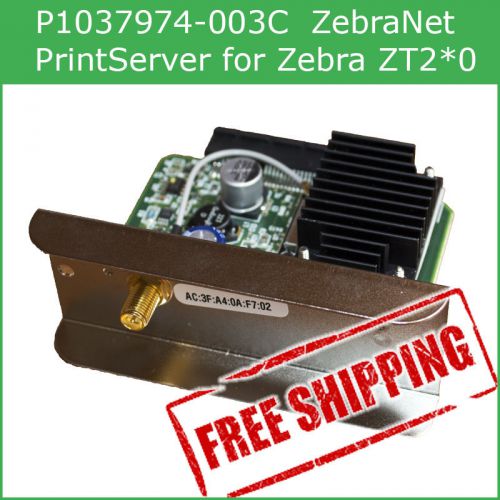 P1037974-003C integrated ZebraNet WI-FI 802.11n PrintServer for Zebra ZT220/230