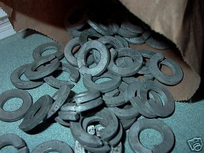 LOT OF GALVANIZED 1/2&#034; SPRING LOCK WASHERS