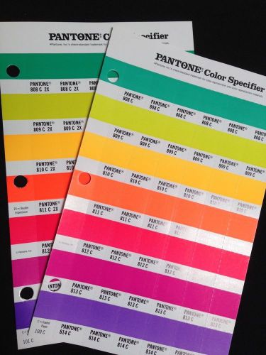 Pantone Color Specifier (2 Sheets)- 100 &amp; 101Refill 808-814C and 808C 2x-814C 2x