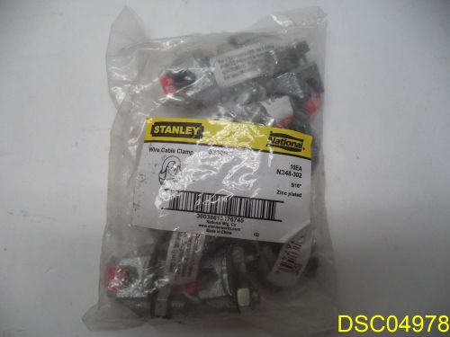 Pack of 10: Stanley National Wire Rope Cable Clamp 5/16&#034;, 3230BC, N248-302