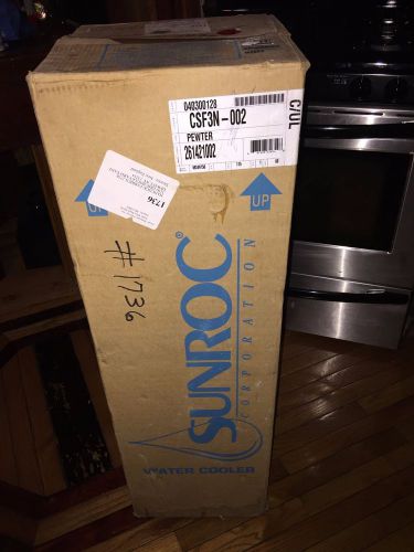 SUNROC CSF3N-002 PEWTER WATER COOLER FOUNTAIN 115V-AC BRAND NEW IN FACTORY PACK!