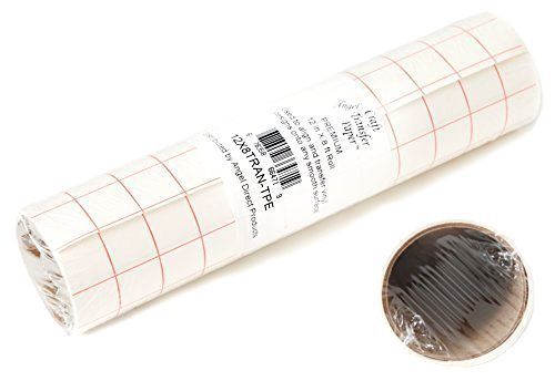 Angel Crafts Transfer Paper Tape with Grid for Even Cutting, 12-Inch by 8-Feet,