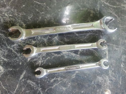 3 used Snap On Wrenches (7/8-1 1/8) (1/2-9/16) (3/8-7/16)