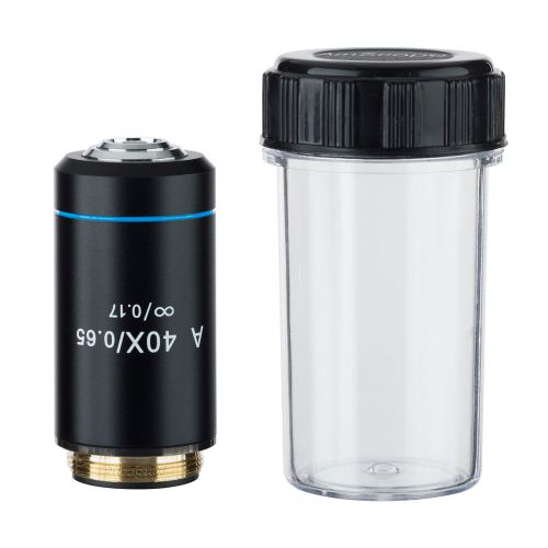 40x infinity achromatic microscope objective with black finish for sale