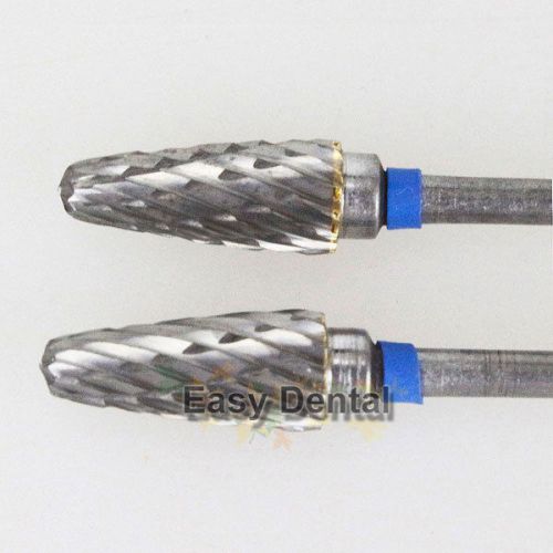 2pcs dental tungsten steel nitrate carbide burs drills plisher 2.35mm shank for sale