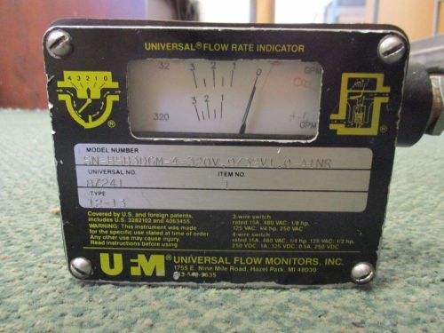 UFM  Type 12,13 Flowmeter SN-B5B3DGM-4-320V.9/32V1.0-A1NR 15A 480V Used